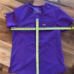 Figs purple scrub top